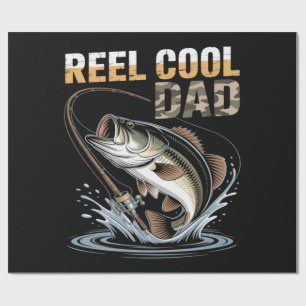 Papel De Presente Dia dos Pais Engraçado de Pesca Amantes de Peixes