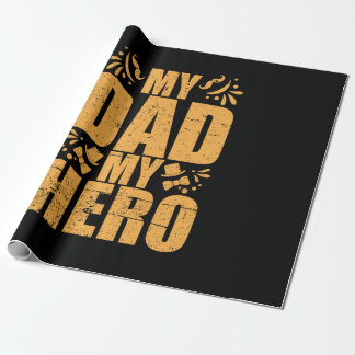 Papel De Presente Dia dos Pais Meu Pai Meu Herói