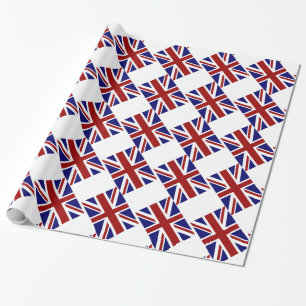 Papel De Presente Diagonal BRITÂNICA da bandeira de Union Jack
