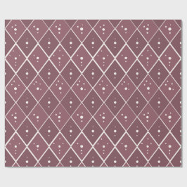 Papel De Presente Diamante Bege Escuro Escandinavo Moderno