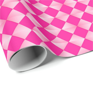 Papel De Presente Diamantes Satin do Século médio - tons de rosa