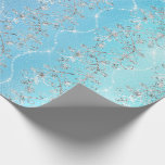 Papel De Presente Diamantes Sparkassos Cinzas de prata Vidro Azul<br><div class="desc">Papel de embalagem contemporâneo elegante. Para qualquer evento como aniversários,  aniversário,  nova casa,  aposentadorias de graduação,  natal,  namorados,  corporação,  casamentos de pacotes etc</div>