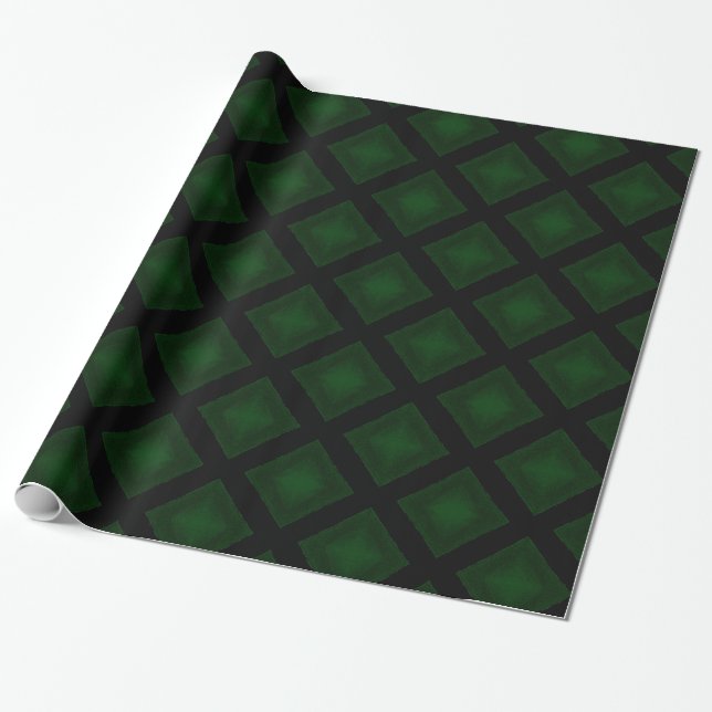 Papel De Presente Diamantes Velvet (Verde) (Desenrolado)