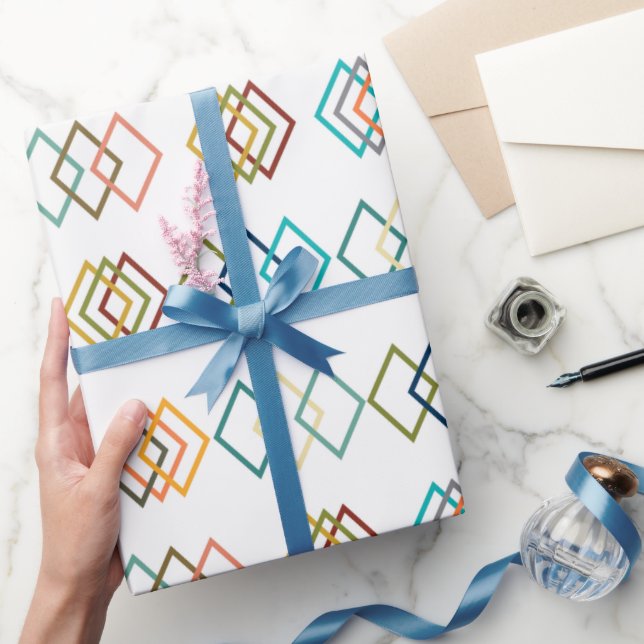 Papel De Presente Diamond Chains (Presentear)