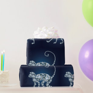Papel De Presente Diamond Monkey