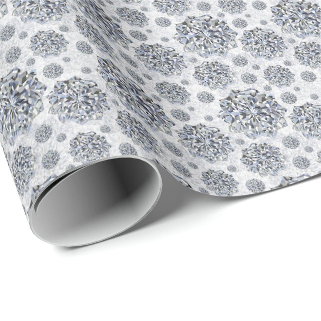 Papel De Presente Diamond, padrão sem costura elegante (Ponta do rolo)