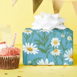 Papel De Presente Dias Brancos De Verão Em Aqua