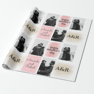 Papel De Presente Dias de os namorados felizes com fotos de Casal pe