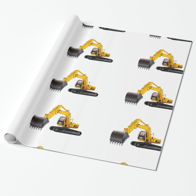 Papel De Presente Digger image for Glossy-Wrapping-Paper (Desenrolado)