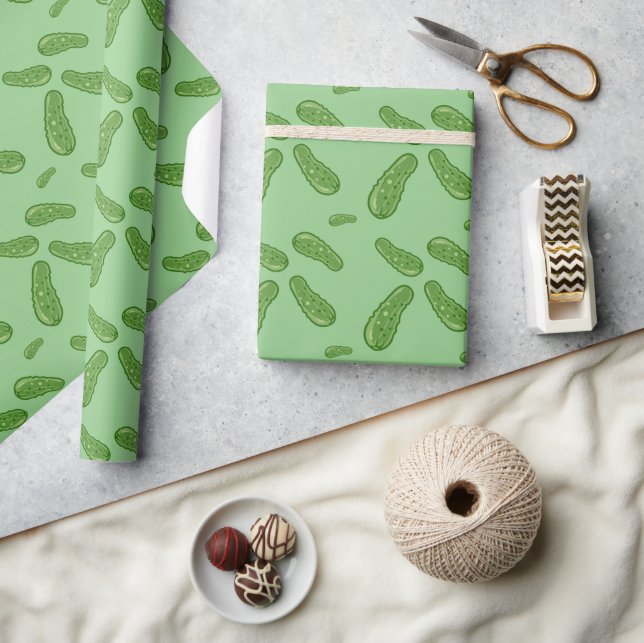 Papel De Presente Dill With It Design - Matte Wrapping Paper (Artesanato)
