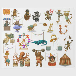 Papel De Presente Dingaling Bros Circus acts