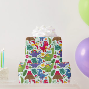 Papel De Presente Dino