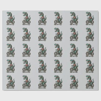 Papel De Presente Dino em Movimento