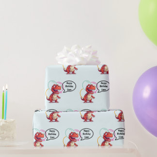 Papel De Presente Dino Roar Gift