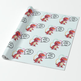 Papel De Presente Dino Roar Gift