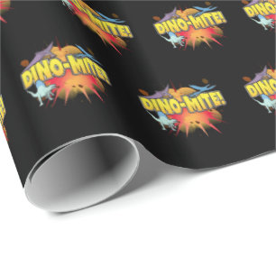 Papel De Presente Dinossaur Lover Dynamite Dino-mite Pun