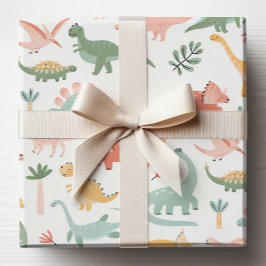 Papel De Presente Dinossauro