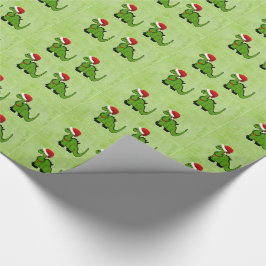 Papel De Presente Dinossauro do Natal