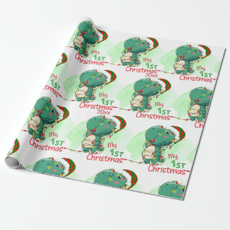 Papel De Presente Dinossauro, Meu Primeiro Natal