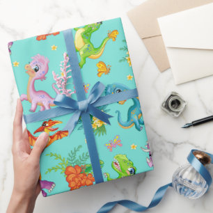 Papel De Presente Dinossauro Repleto