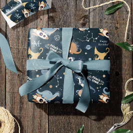 Papel De Presente Dinossauros bonitos no Aniversário de criança de p