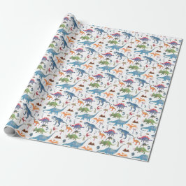 Papel De Presente Dinossauros Wraps Paper de Popobell