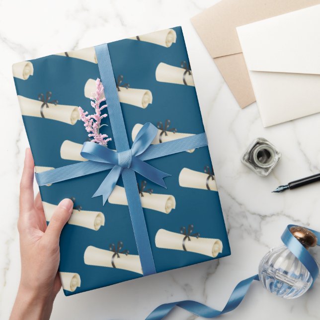 Papel De Presente Diploma de Graduação com Arco (Presentear)