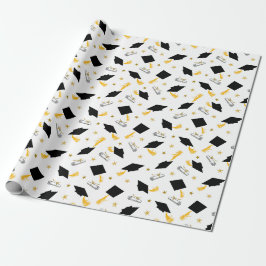 Papel De Presente Diploma de Graduação e Boinas