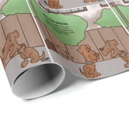 Papel De Presente Direções do Parque do Cachorro