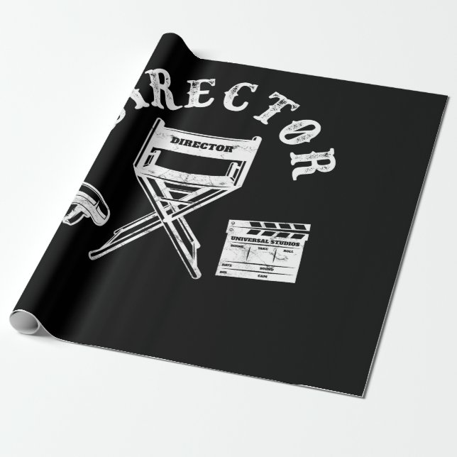 Papel De Presente Diretor do Filmmaker Diretor (Desenrolado)