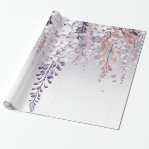 Papel De Presente Dissipação de Wisteria Mística Roxa
