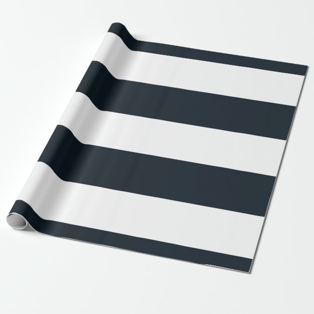 Papel De Presente Distribuído (preto e branco) personalizável (Desenrolado)