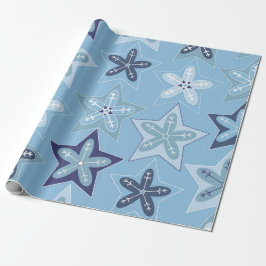 Papel De Presente Ditsy Snowflake pattern backgrounds textures