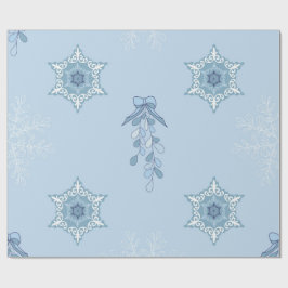 Papel De Presente Ditsy Snowflake pattern backgrounds textures