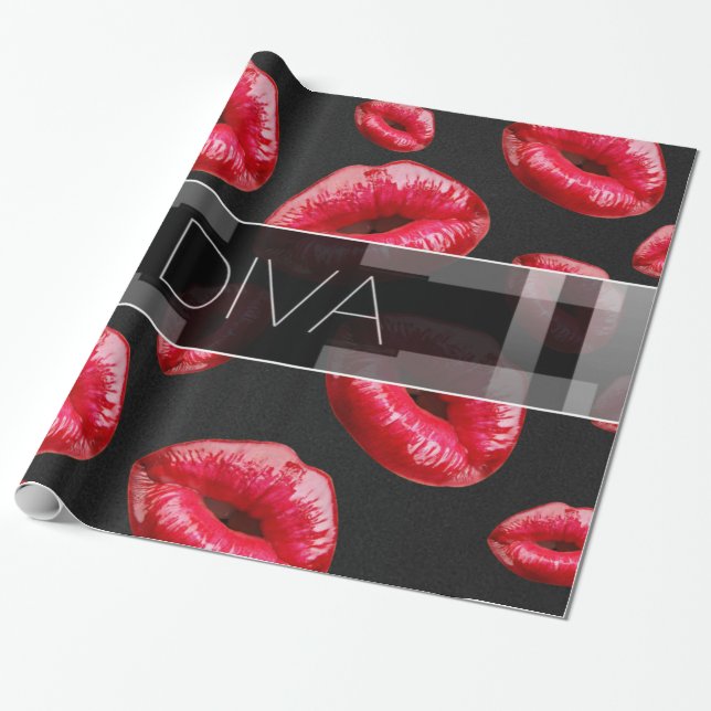 Papel De Presente Diva pequena Sassy (Desenrolado)
