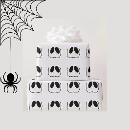 Papel De Presente Diversão, assustador, cara fantasma para o Hallowe