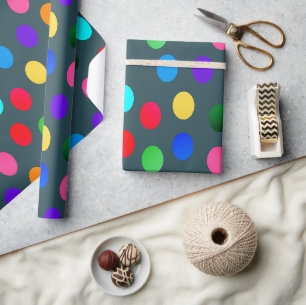 Papel De Presente Diversão brilhante elegante e presente azul colori