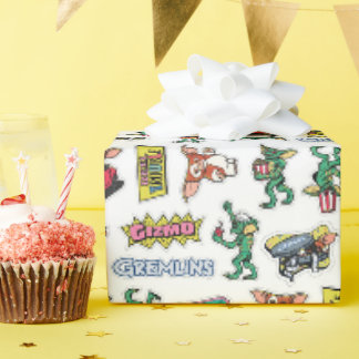 Papel De Presente Diversão com Adesivos Gremlins™ Padrão