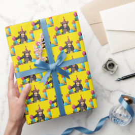 Papel De Presente Diversão da Festa de aniversário Selvagem Selvagem