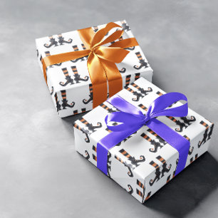 Papel De Presente Diversão das Meias de Calçados de bruxas de Hallow