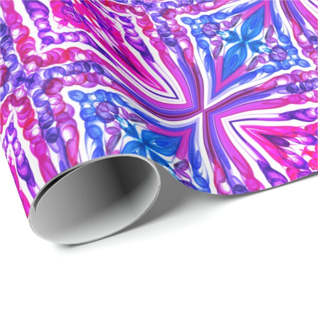Papel De Presente Diversão de bolhas puxada / Miami / Torção de espe (Ponta do rolo)