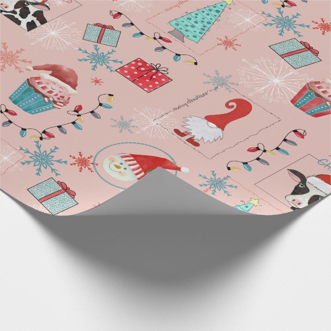 Papel De Presente Diversão de Natal (Ponta)