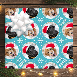Papel De Presente Diversão do Natal Papais noeis de amor Nome de Fot