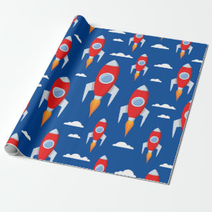 Papel De Presente Diversão do Rocket da espaçonave