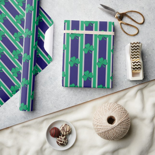 Papel De Presente Diversão e Rico Shamrock (Artesanato)