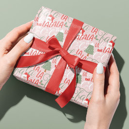 Papel De Presente Diversão Fa La Christmas Carol Script Papai Noel