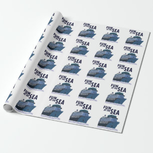Papel De Presente Diversão No Navio de Cruzeiro