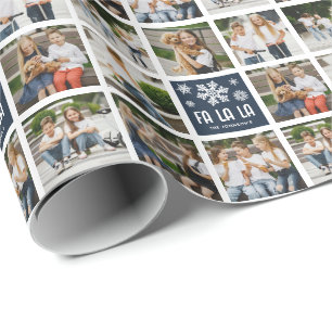 Papel De Presente Diversão personalizada 8 x Fotografia Grade FA LA 