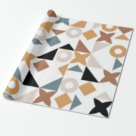 Papel De Presente Diversão Trendy Bauhaus Geométrico XOXO