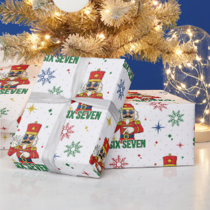 Papel De Presente Divertido 67 6 7 Meme Natal Quebra-Nozes Humor de 